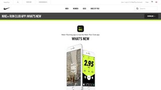 Nike+ Run Club App Update. Nike.com