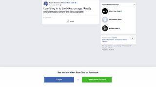 Adam Rowland - I can't log in to the Nike run app. Really... | Facebook