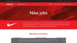 Nike Jobs – Apply for Jobs at Nike - Adecco
