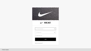Sign in to Nike.net