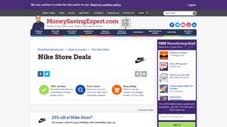 Nike Store Discount Codes, Promo & Sales - Money Saving Expert