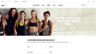 Sign up for email - United States - Nike