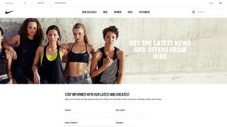 Sign up for email - United States - Nike