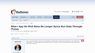 Nike+ App On iPod Nano No Longer Syncs Run Data Through iTunes ...