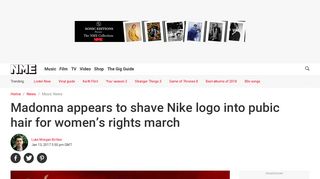 Madonna appears to shave Nike logo into pubic hair for women's ...