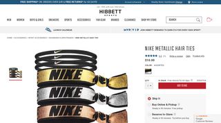 Nike Metallic Hair Ties - Hibbett US