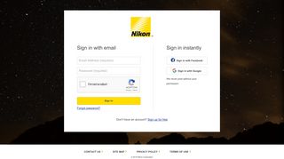 Sign In to Your Nikon Account