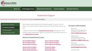 PowerSchool Support - Berrien RESA