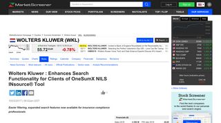 Wolters Kluwer : Enhances Search Functionality for Clients of ...