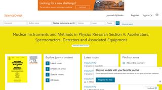 Nuclear Instruments and Methods in Physics ... - Science Direct