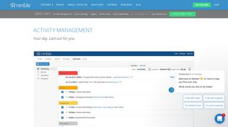 Activity Management | Nimble Social CRM Software