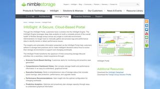 InfoSight - A Secure, Cloud-Based Portal | Nimble Storage