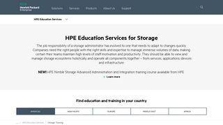 Storage Training - Education Services | HPE™