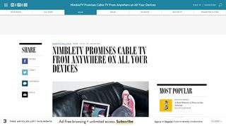 NimbleTV Promises Cable TV From Anywhere on All Your Devices ...