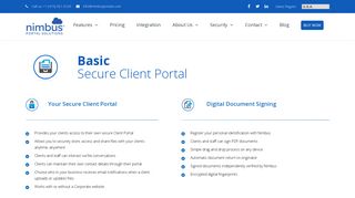 Nimbus Basic – Secure Client Portal - Nimbus