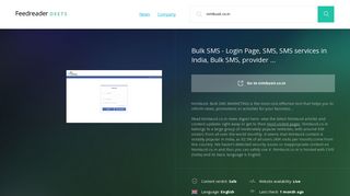 Get Nimbusit.co.in news - Bulk SMS - Login Page, SMS, SMS services ...