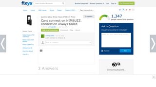 SOLVED: Cant connect on NIMBUZZ. connection always failed - Fixya