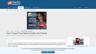 How To Check If Your National Identity Card Is Ready - Nigerian ...