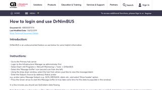 How to login and use DrNimBUS - CA Knowledge