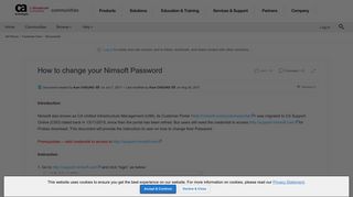 How to change your Nimsoft Password | CA Communities