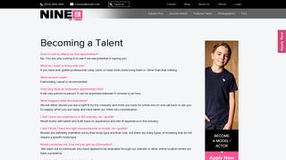 Becoming a Talent - Nine9 - Nine9
