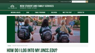 How do I log into my.uncc.edu? | New Student and Family Services ...