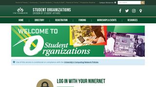 User account | Student Organizations | UNC Charlotte