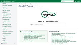 NinerNET Account - UNC Charlotte FAQ - UNC Charlotte