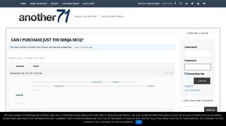 Can i purchase JUST the Ninja MCQ? - CPA Exam Review | Another71.com