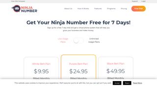Sign Up – Ninja Number: Virtual Phone Number for Business