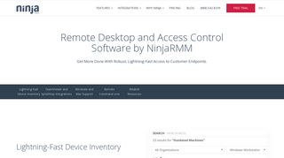 Remote Desktop & Access Control Software for MSPs & IT ... - NinjaRMM