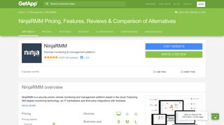 NinjaRMM Pricing, Features, Reviews & Comparison of Alternatives ...