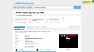 ninjaschatclub.com at WI. Ninja's Chat Club - Website Informer