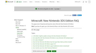 Minecraft: New Nintendo 3DS Edition FAQ - Xbox Support