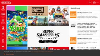 Nintendo UK's official site