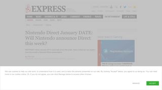 Nintendo Direct January DATE: Will Nintendo announce Direct this ...