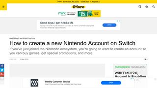 How to create a new Nintendo Account on Switch | iMore
