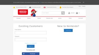 Account Login | Nintendo Official UK Store