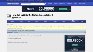 How do I opt into the Nintendo newsletter ? - Nintendo 3DS Message ...