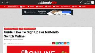 How To Sign Up For Nintendo Switch Online - Guide - Nintendo Life