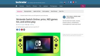 Nintendo Switch Online: price, NES games list, and online play ...