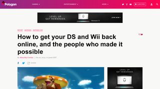 How to get your DS and Wii back online, and the people who made it ...