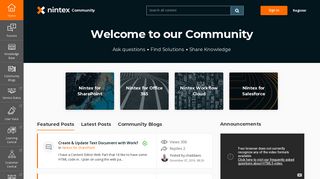 Nintex Community: Welcome