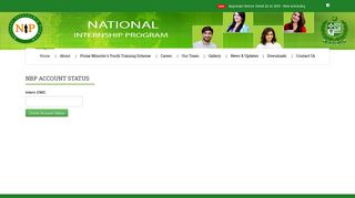 Interns NBP Account Status - NIP - National Internship Program