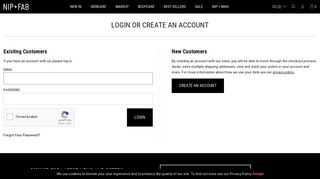 Login or Create an Account - Nip + Fab