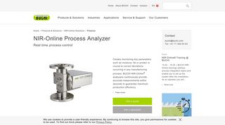 NIR-Online Process Analyzer | buchi.com