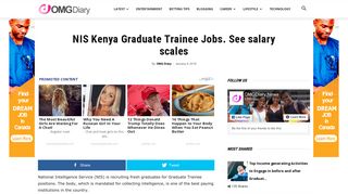 NIS Kenya Graduate Trainee Jobs. See salary scales - OMG Diary