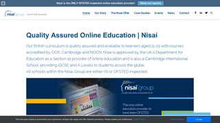 Nisai Group | Quality Assured Online Education