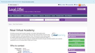 Nisai Virtual Academy | Cheshire West and Cheshire Local Offer
