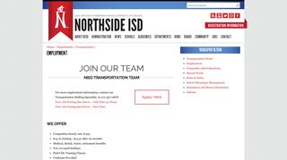 Employment | Northside Independent School District - NISD